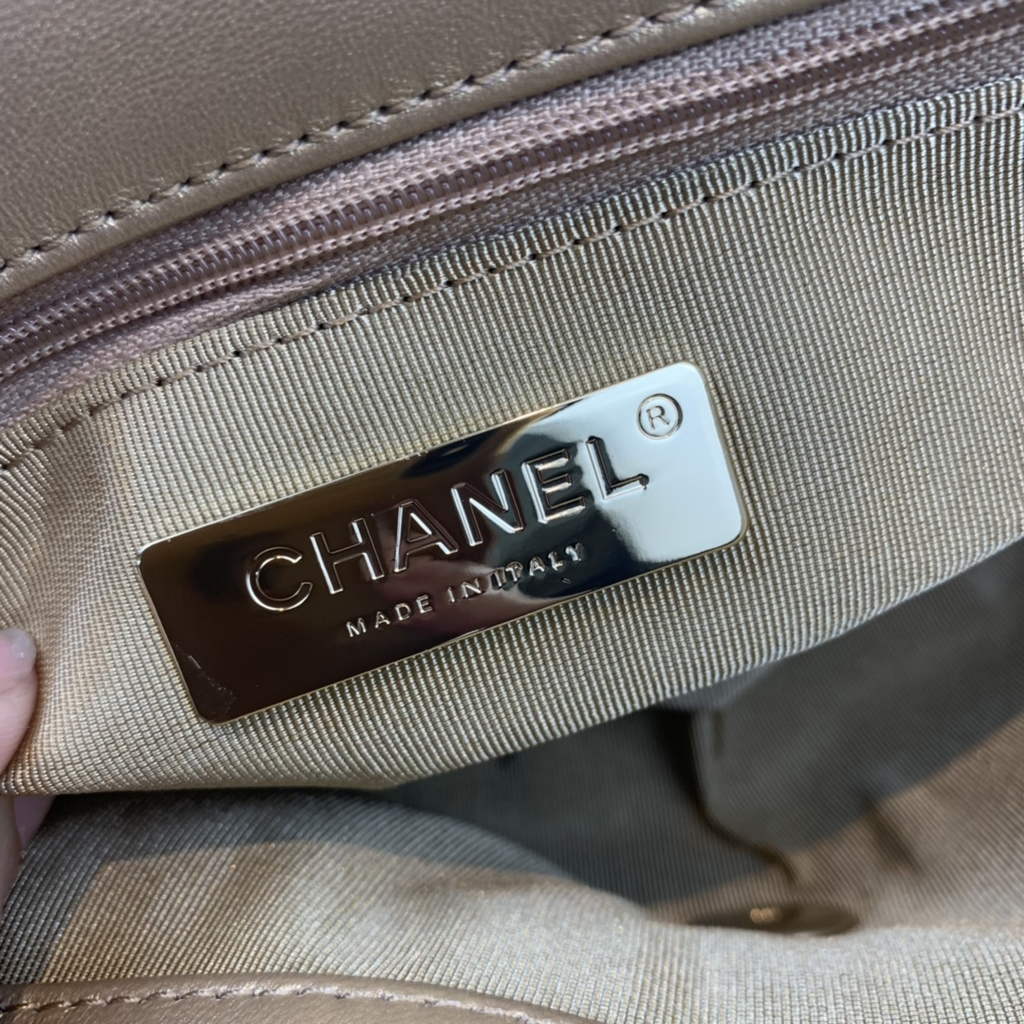 Chanel 19 handbags AS1160 Lambskin Red