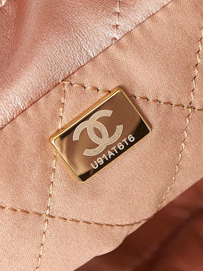 Chanel 22 Mini bag AS3980 Calfskin Bronze