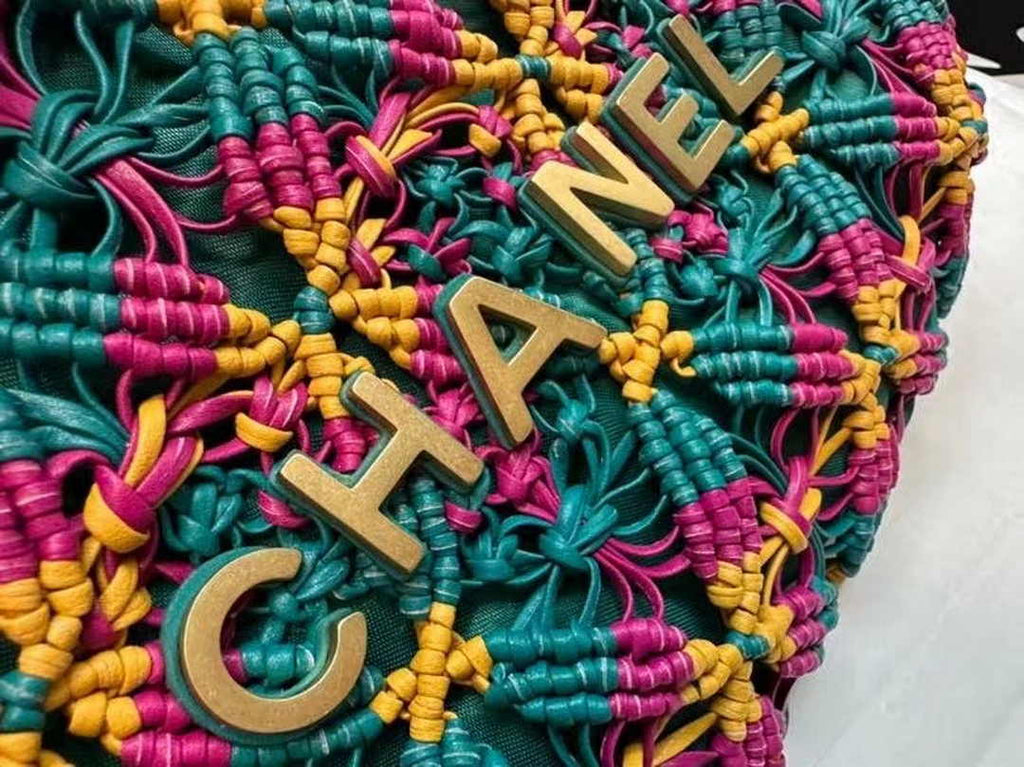 Chanel 22 Mini bag AS3980 Calfskin macrame Dark Green