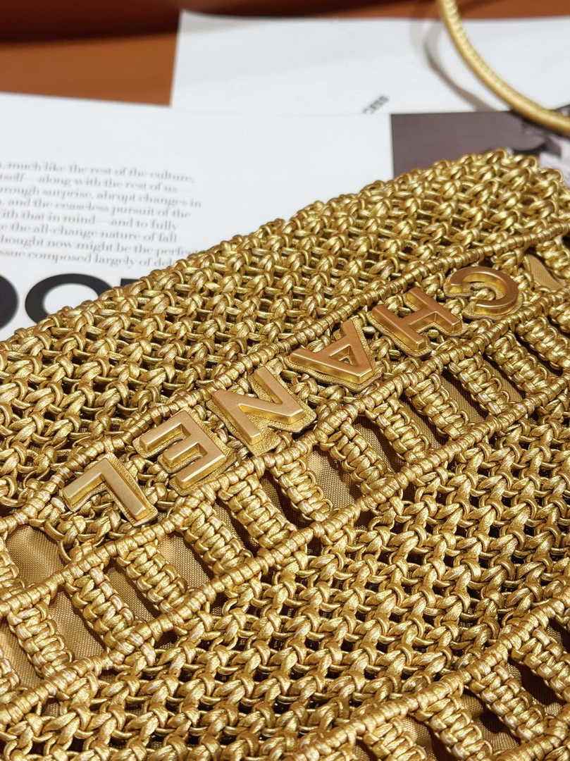 Chanel 22 Mini bag AS3980 Calfskin macrame Gold