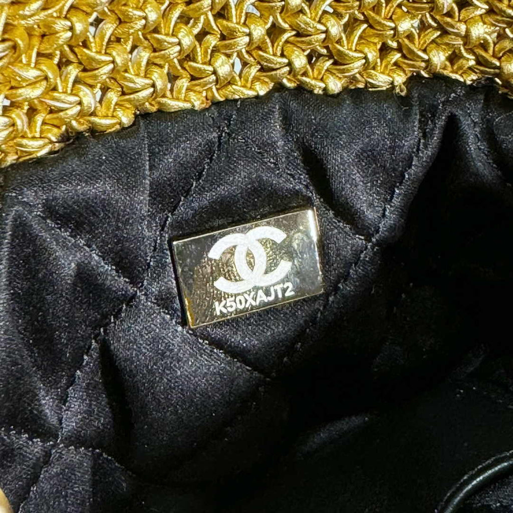 Chanel 22 Mini bag AS3980 Calfskin macrame Gold