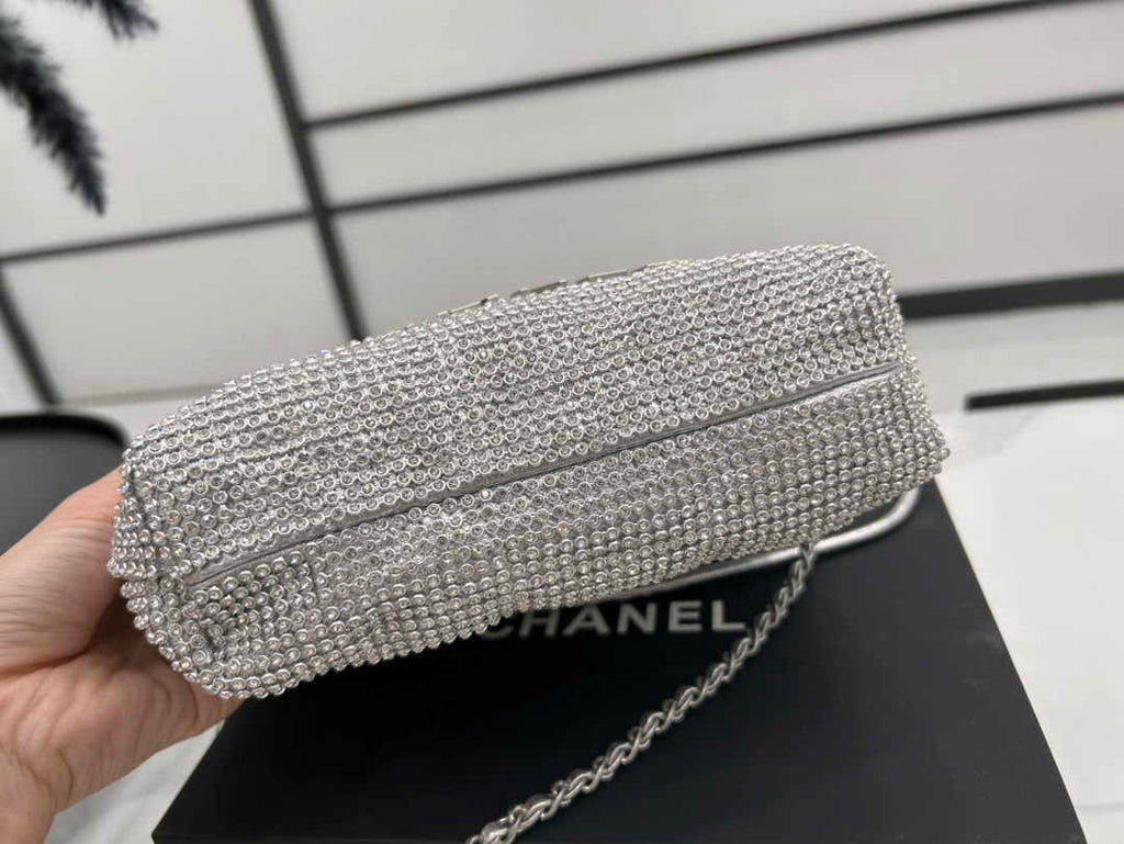 Chanel 22 Mini bag AS3980 Calfskin macrame Silver