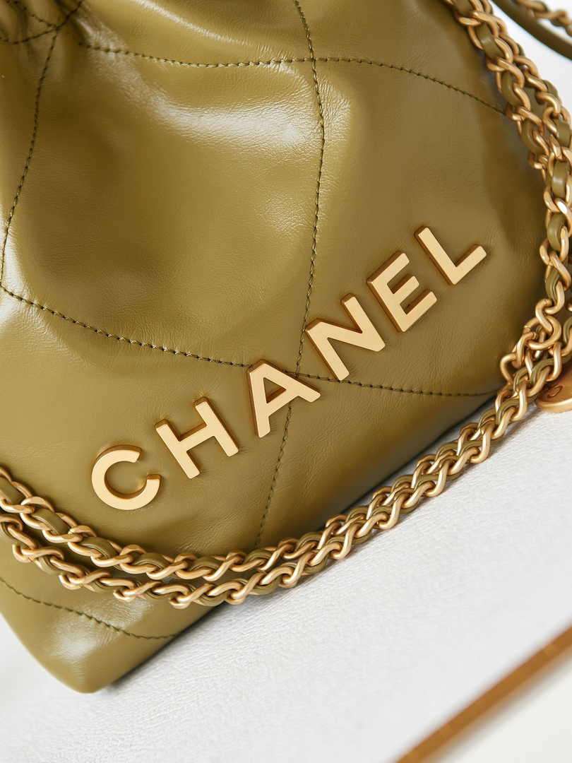 Chanel 22 Mini bag AS3980 Calfskin Green