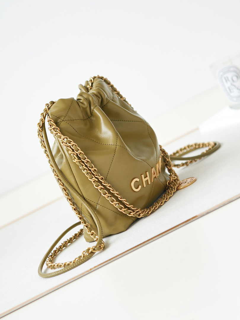 Chanel 22 Mini bag AS3980 Calfskin Green