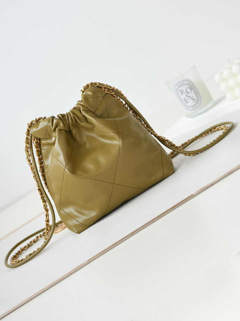 Chanel 22 Mini bag AS3980 Calfskin Green