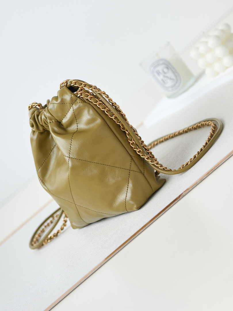 Chanel 22 Mini bag AS3980 Calfskin Green