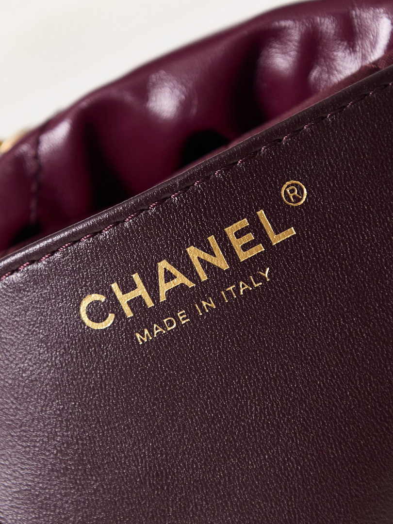Chanel 22 Mini bag AS3980 Calfskin Wine Red