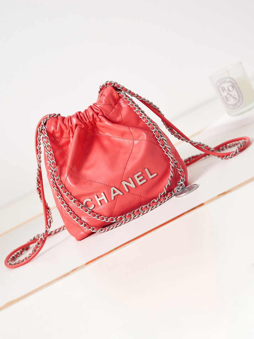 Chanel 22 Mini bag AS3980 Calfskin Pink
