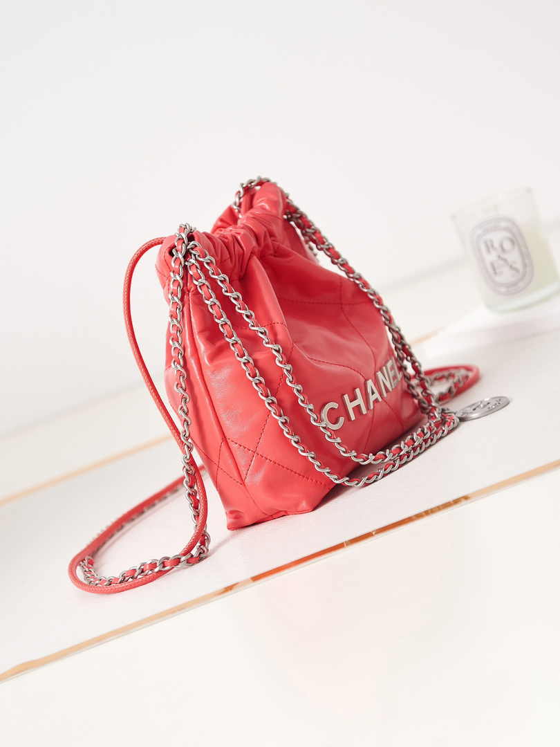 Chanel 22 Mini bag AS3980 Calfskin Pink