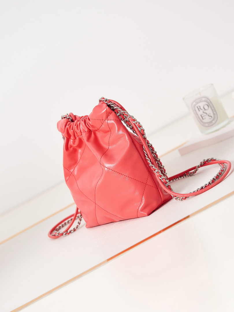 Chanel 22 Mini bag AS3980 Calfskin Pink
