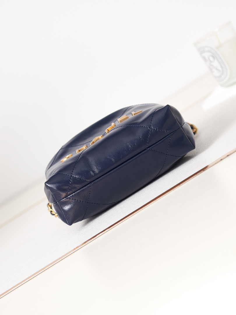 Chanel 22 Mini bag AS3980 Calfskin Navy Blue