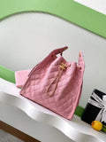 Chanel 25 medium handbag, AS5311 grained calfskin pink