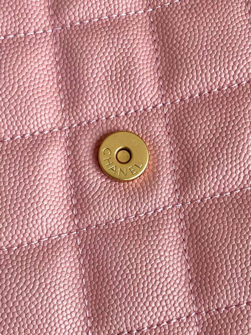 Chanel 25 medium handbag, AS5311 grained calfskin pink