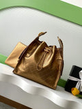 Chanel 25 medium handbag, AS5311 grained calfskin bronze