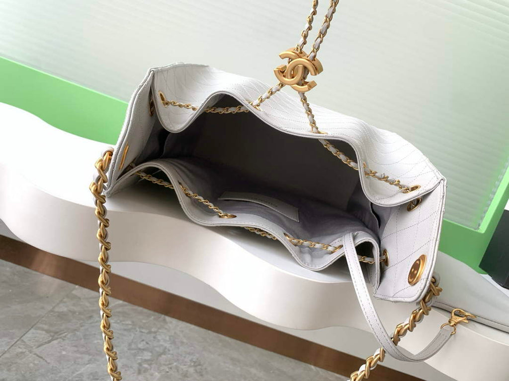 Chanel 25 Medium Hobo Bag, AS5311 Grained Calfskin Gray
