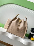 Chanel 25 Medium Hobo Bag, AS5311 Grained Calfskin Apricot