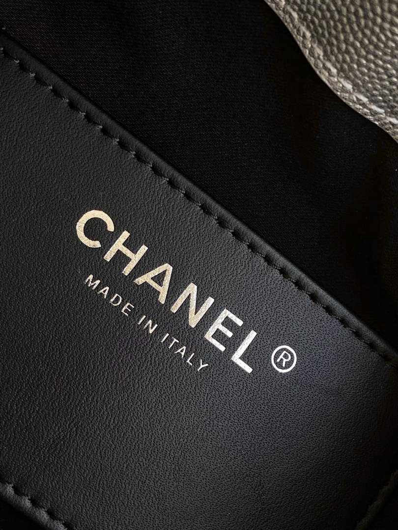 Chanel 25 Mini Handbag AS5631 - Silver Grained Calfskin