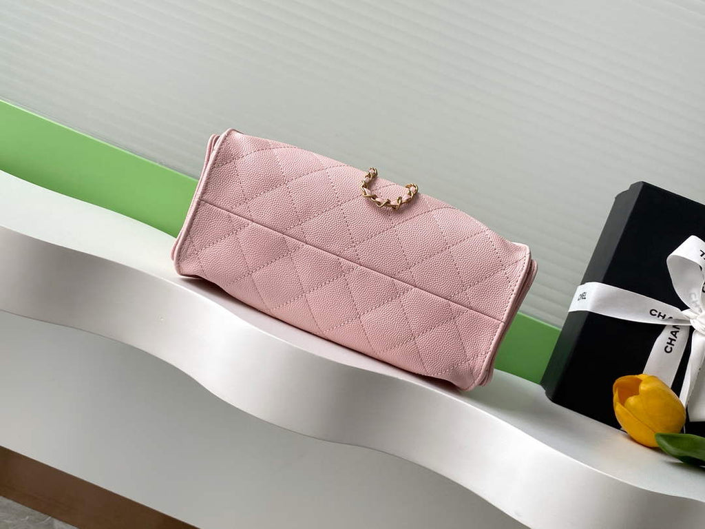 Chanel 25 Mini Handbag AS5631 - Pink Grained Calfskin