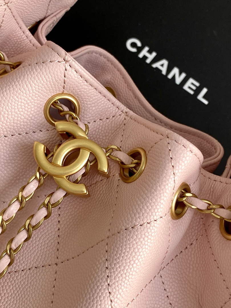 Chanel 25 Mini Handbag AS5631 - Pink Grained Calfskin