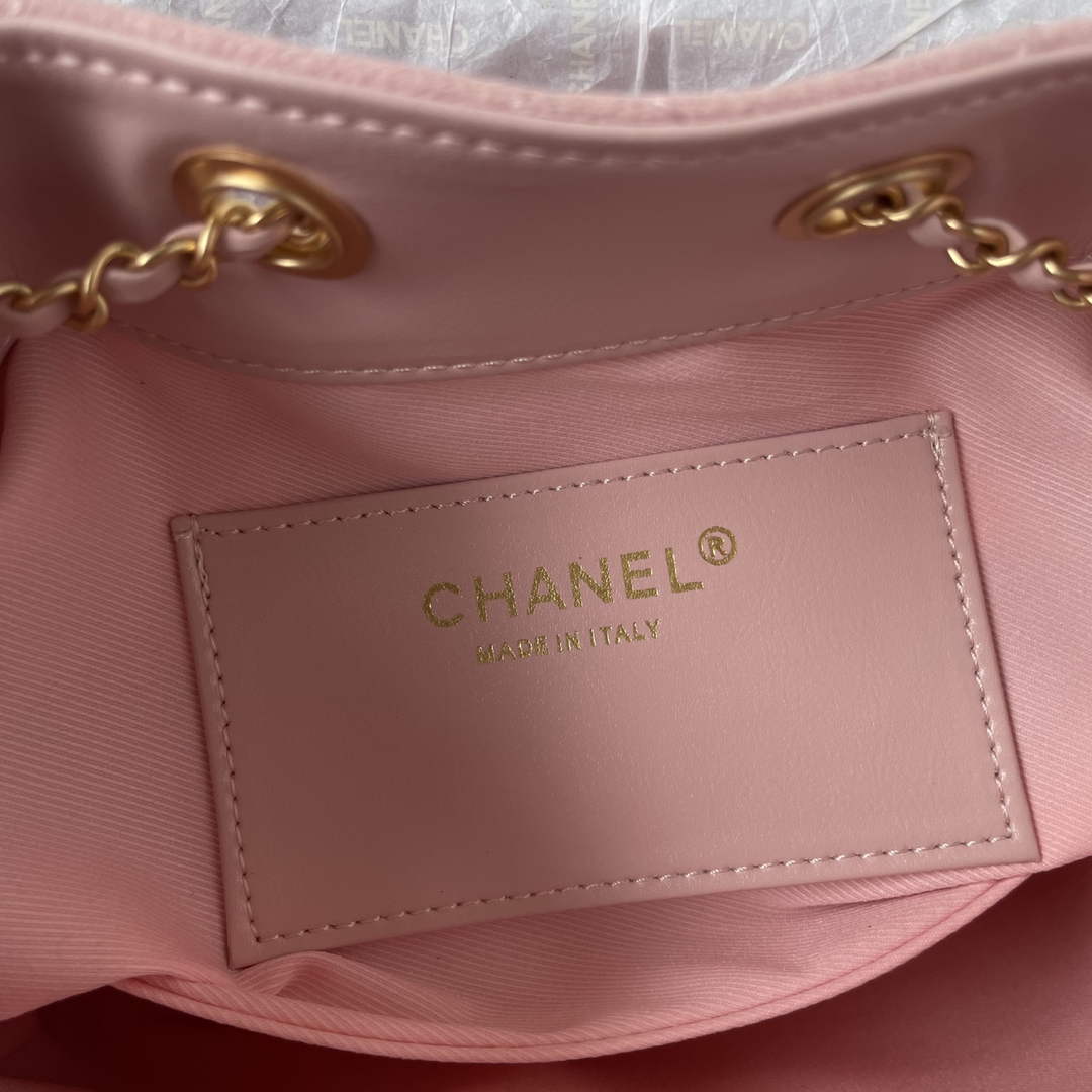 Chanel 25 Mini Handbag AS5631 - Pink Suede Calfskin