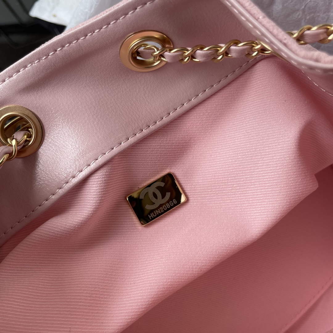 Chanel 25 Mini Handbag AS5631 - Pink Suede Calfskin