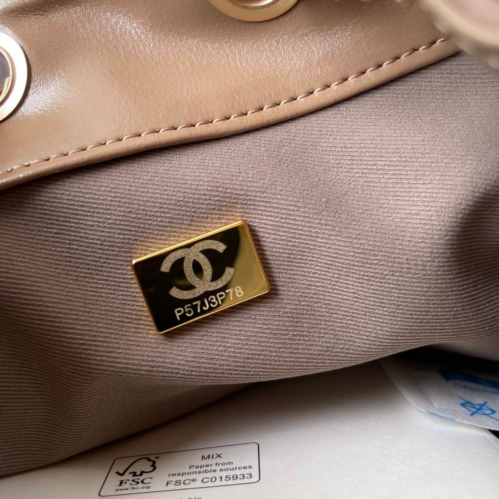 Chanel 25 Mini Handbag AS5631 - Light Pink Suede Calfskin