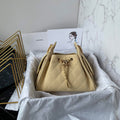 Chanel 25 Mini Handbag AS5631 - Beige Suede Calfskin