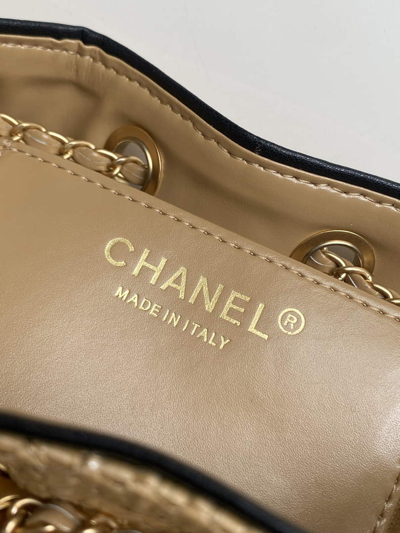 Chanel 25 Mini Hobo Bag AS5631 Braided Raffia
