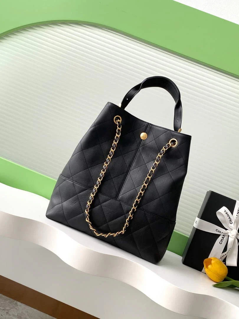 Chanel 25 Shopping Bag, AS5636 Suede Calfskin