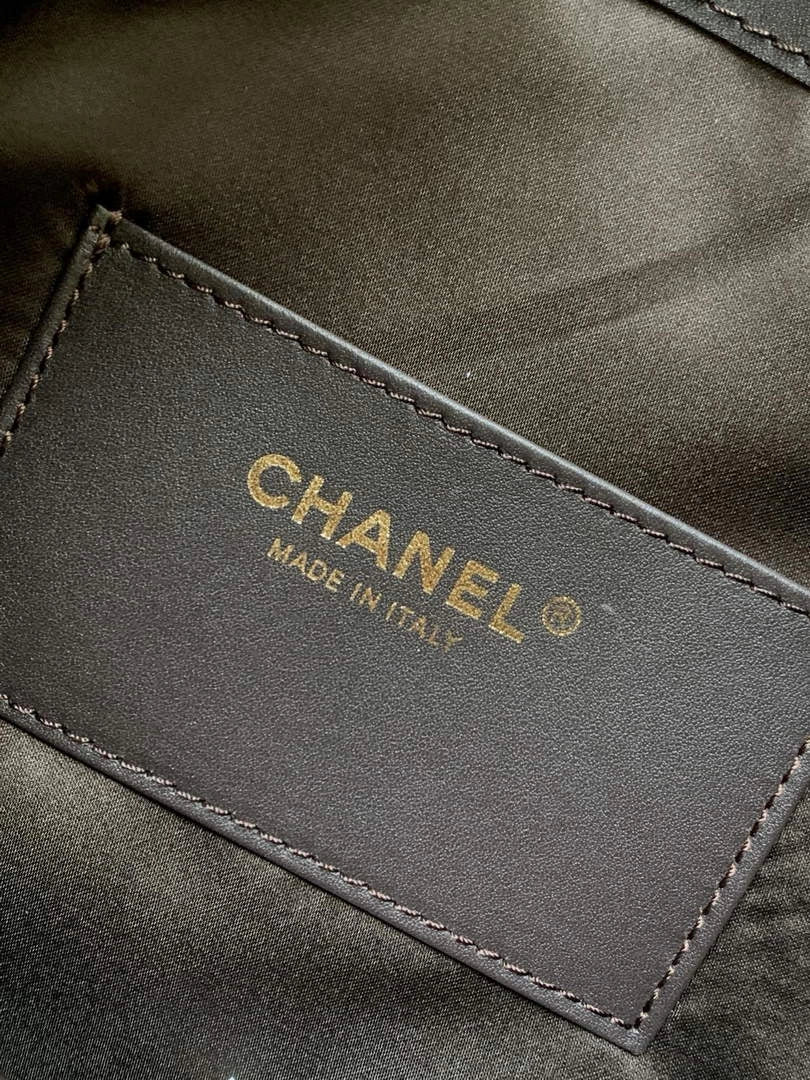 Chanel 25 small handbag, AS5293 Suede Dark Brown
