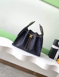 Chanel 25 small handbag, AS5293 Grained Calfskin Navy