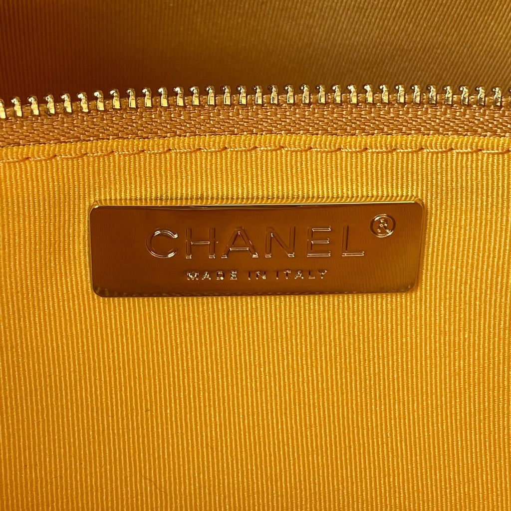 Chanel 31 Large shopping bag AS1010 Shiny Calfskin Yellow