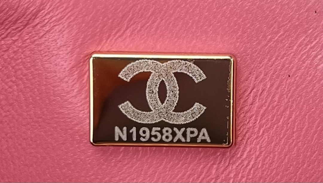 Chanel A01112 Classic Handbag Pink Velvet Enamel Gold-Tone Metal