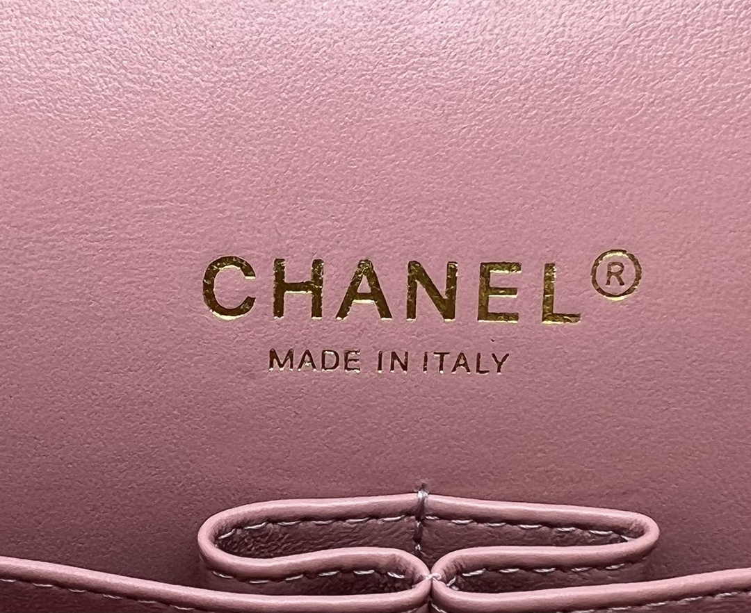 Chanel A01112 Classic Handbag Wool Tweed Gold-Tone Metal Pink