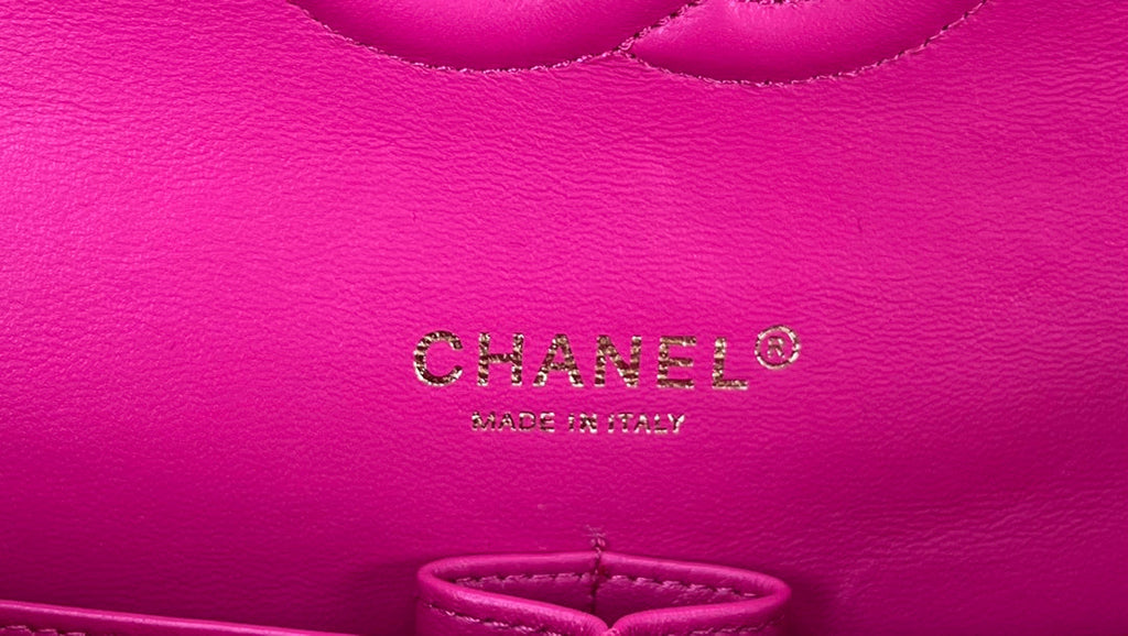 Chanel A01112 Classic Handbag Wool Tweed Gold-Tone Metal Plum