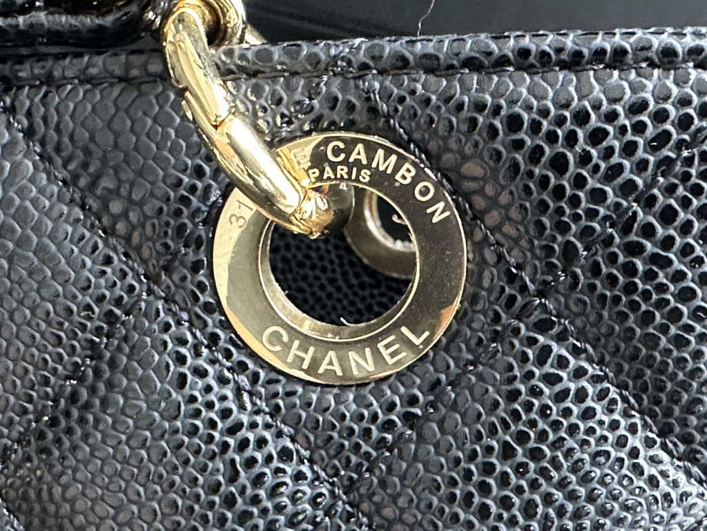 Chanel A50994 Matelasse PST Chain Tote Bag Calfskin Black