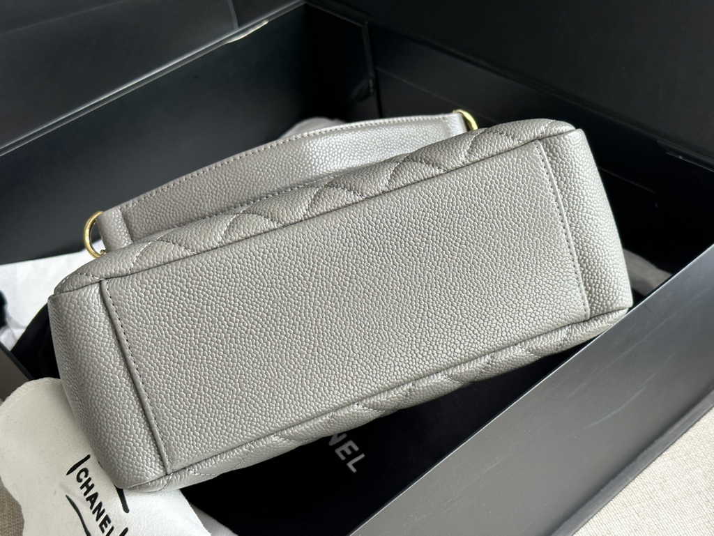 Chanel A50994 Matelasse PST Chain Tote Bag Calfskin Gray