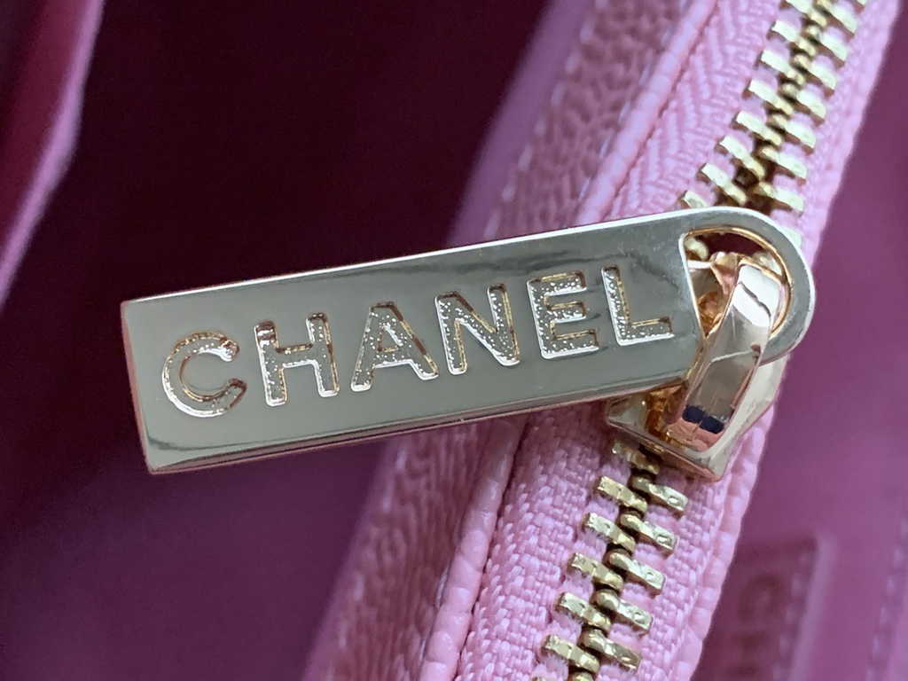 Chanel A50995 Matelasse GST Chain Tote Bag Calfskin Pink Gold