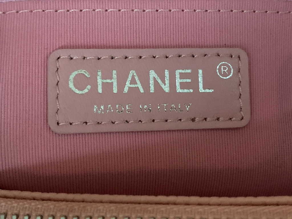 Chanel A50995 Matelasse GST Chain Tote Bag Calfskin Pink Silver