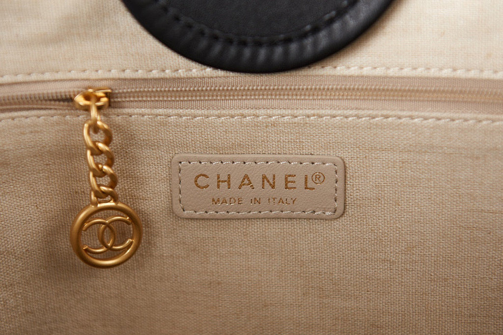 Chanel A66941 Large Shopping Tote Bag Calfskin Black