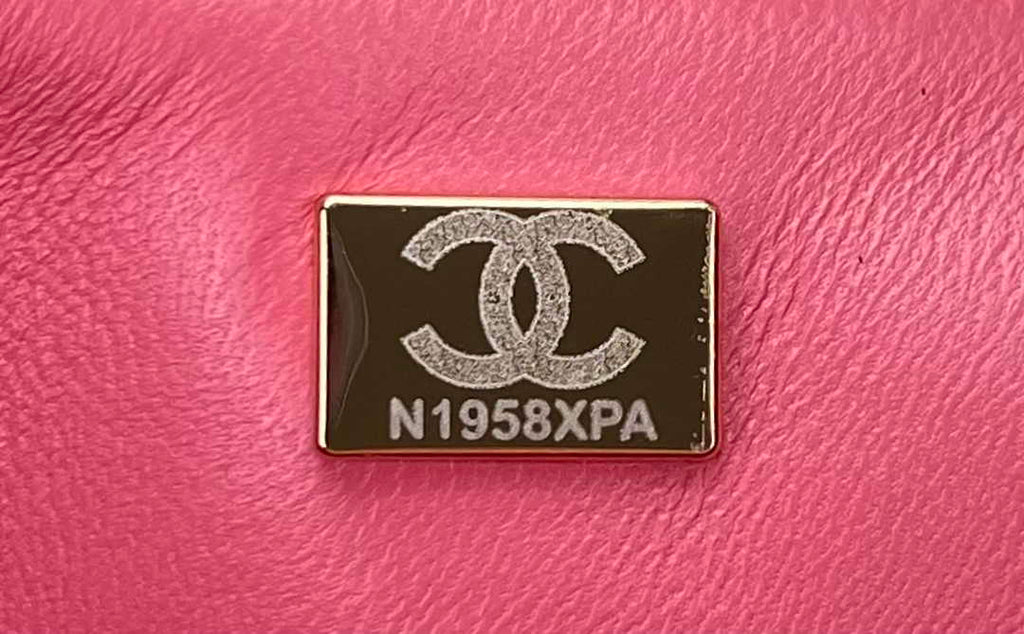 Chanel A69900 Mini Flap Bag Pink Velvet Enamel Gold-Tone Metal