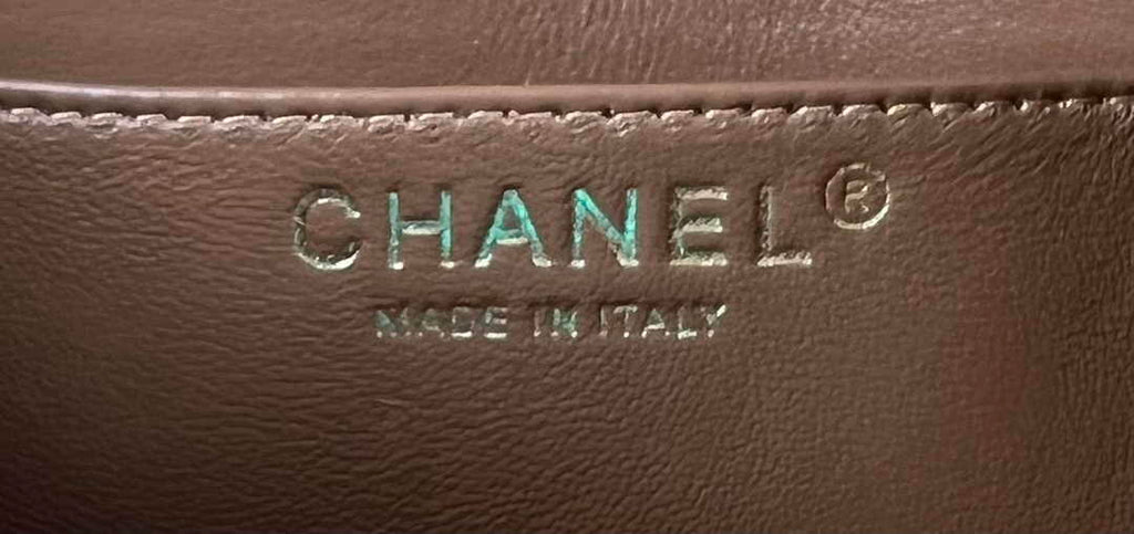 Chanel A69900 Mini Flap Bag Brown Velvet Enamel Gold-Tone Metal