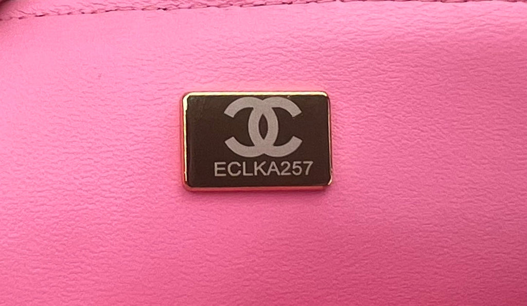 Chanel A69900 Mini Flap Bag Pink Tweed Gold-Tone Metal