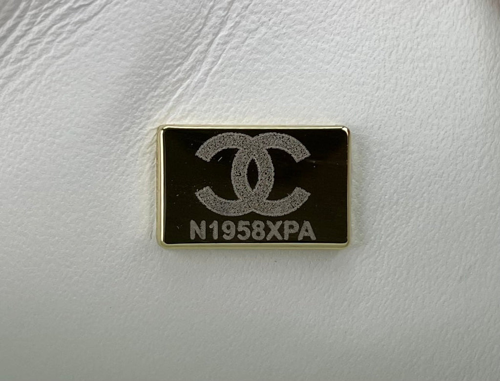 Chanel A69900 Mini Flap Bag Tweed Gold-Tone Metal Beige
