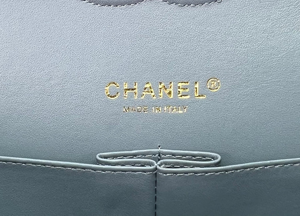 Chanel A69900 Mini Flap Bag Denim-Tone Metal Blue