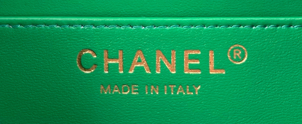 Chanel A69900 Mini Flap Bag Green Tweed Gold-Tone Metal