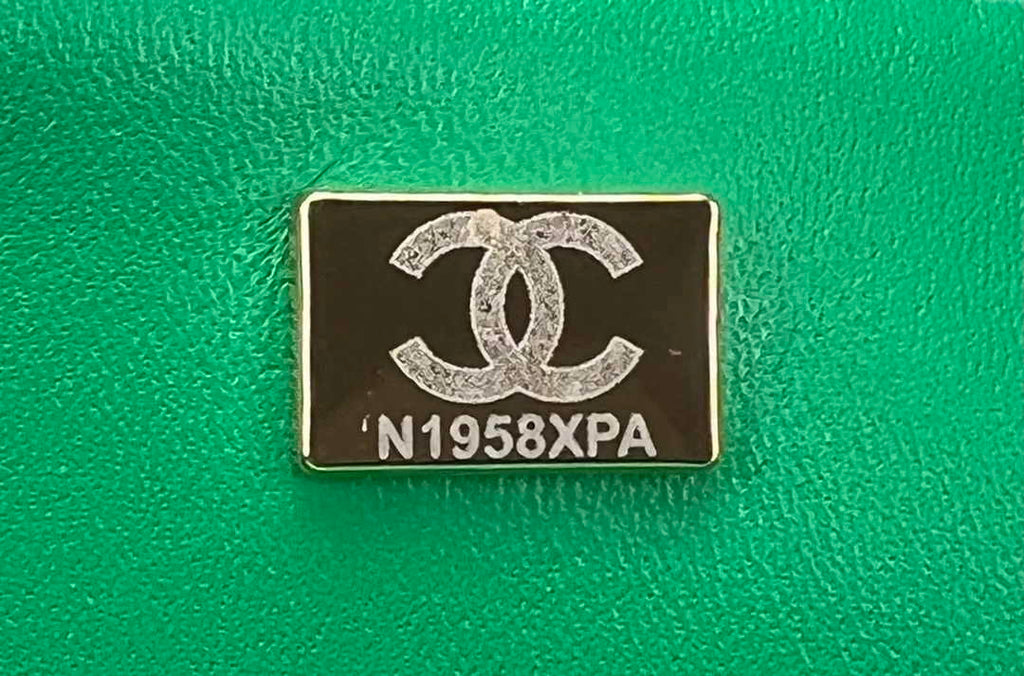 Chanel A69900 Mini Flap Bag Green Tweed Gold-Tone Metal
