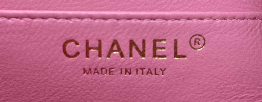 Chanel A69900 Mini Flap Bag Pink Tweed Gold-Tone Metal