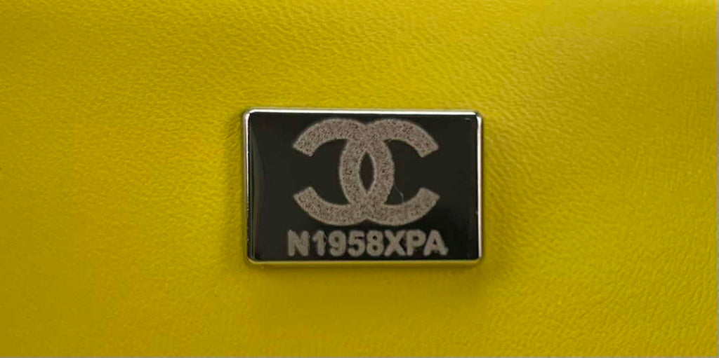 Chanel A69900 Mini Flap Bag Yellow Tweed Gold-Tone Metal