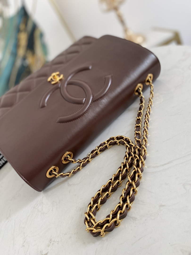 Chanel A92233 Flap Shoulder bag Lambskin Wine Red